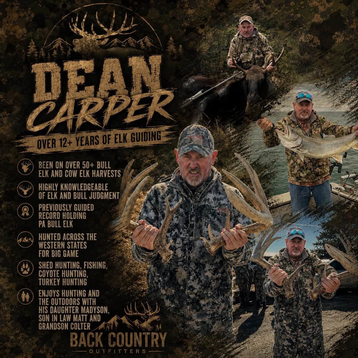 Dean Carper senior Pennsylvania elk guide with PA Backcountry Outfitters