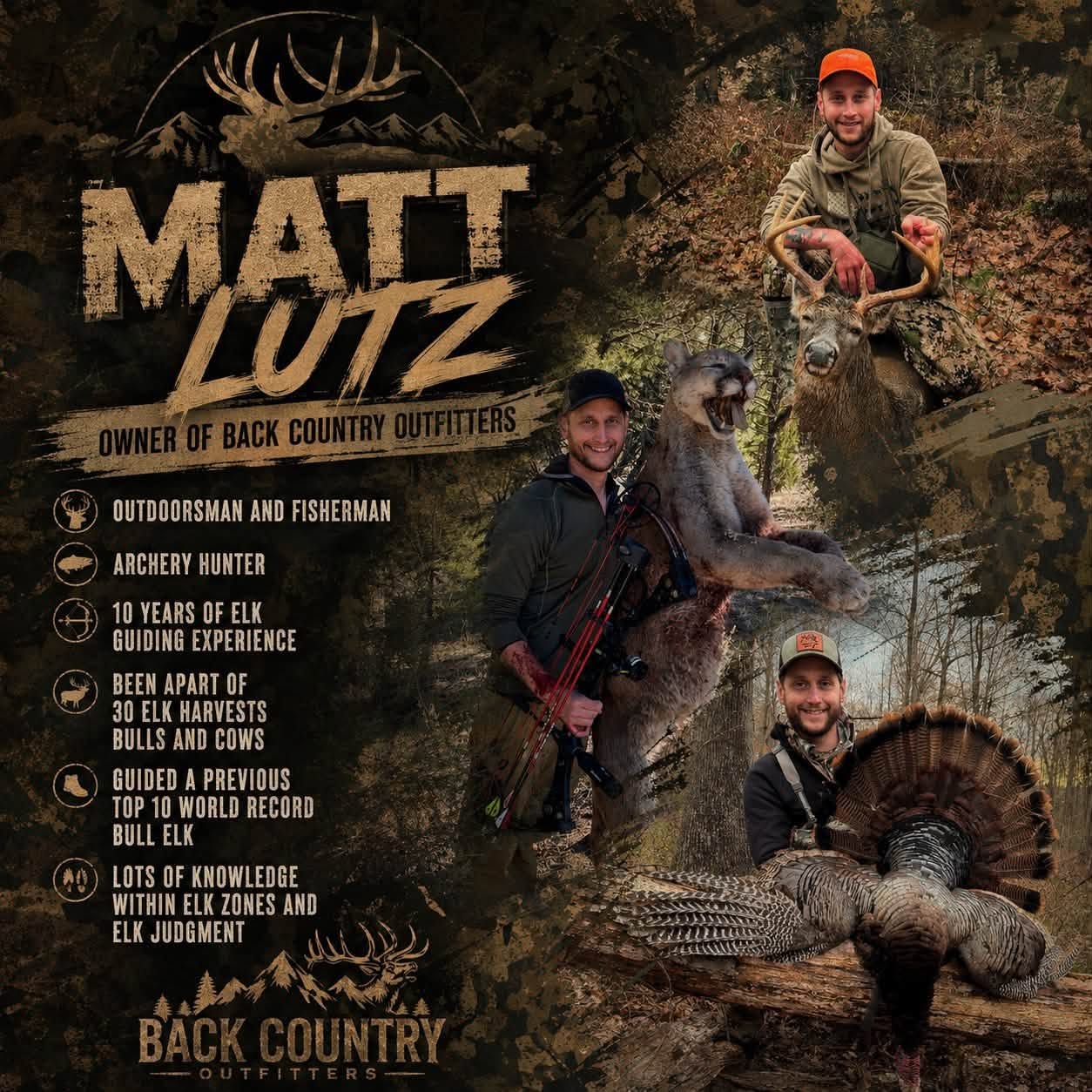 Matt Lutz owner and Pennsylvania elk guide with PA Backcountry Outfitters